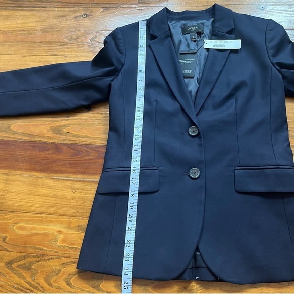 JCrew NEW Classic Navy Academia Blazer in Superfine Cotton size 2 Career Office - Picture 12 of 13